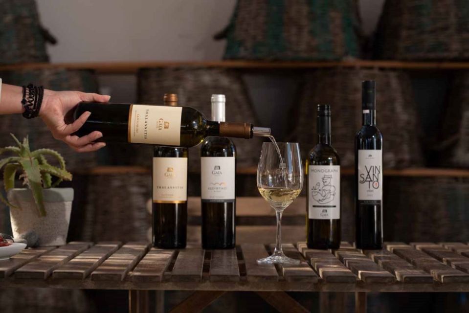 Santorini: Wine Tasting Tour With 4-Course Lunch and 4-Wines - Wine and Food Pairing
