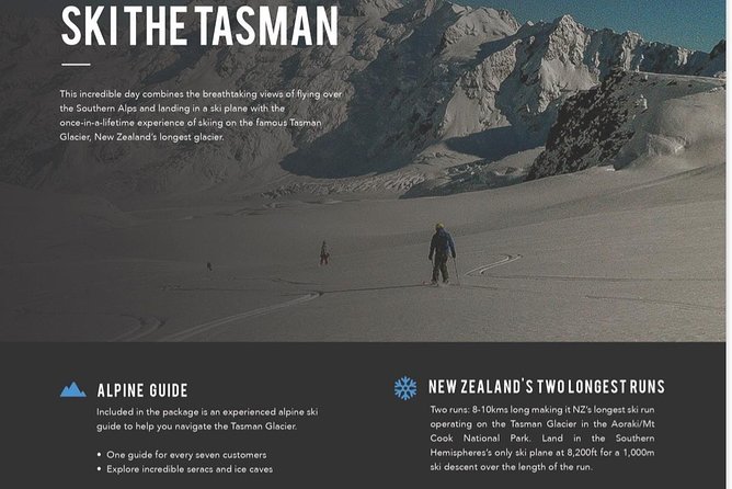 Ski The Tasman - What to Expect