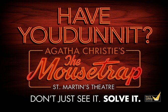 The Mousetrap Theater Show Tickets - Accessibility and Amenities