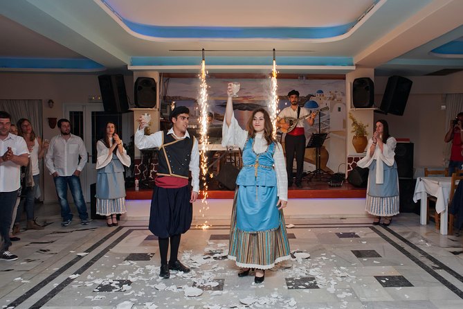 Traditional Greek Night Live Music & Dinner Show in Santorini - Traditional Greek Cuisine