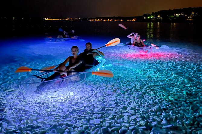 Transparent Kayak Night Glow Experience From Pula - Inclusions and Tour Details