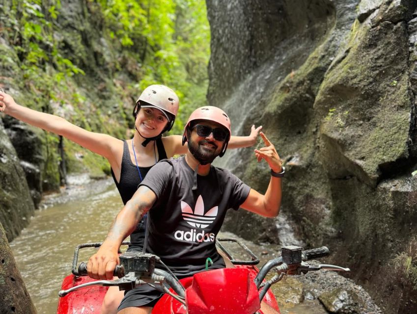 Ubud: Quad Bike Tour With Waterfall, Long Tunnel, and Lunch - Exploring Rice Fields and Rivers