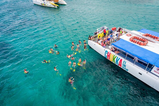 Zipline, Snorkel and Party Catamaran With Dunns River Climb - Sail Away Rum Punch Party