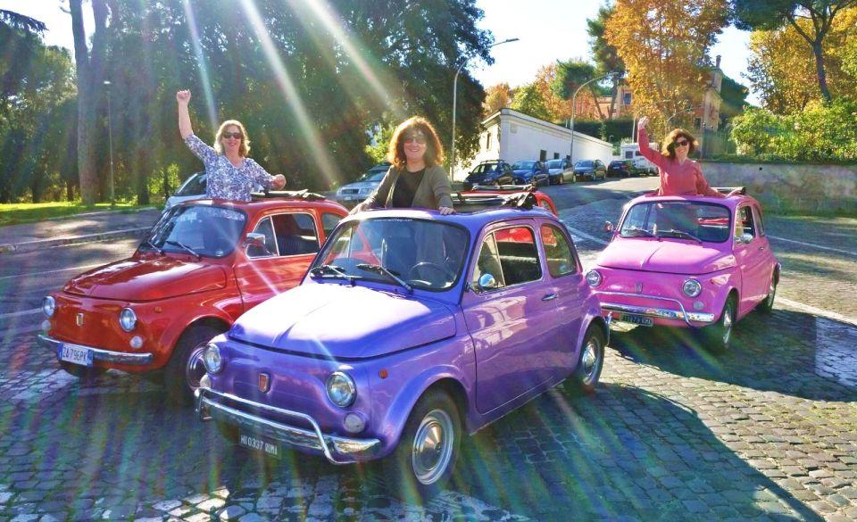 90-Minute Tour in Convoy in Vintage Fiat 500 - Vintage Fiat 500 Experience