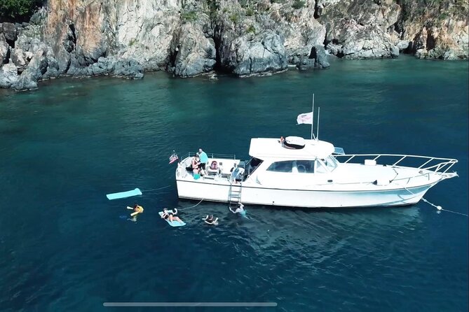 Circle the Island of St. John | Lunch Stop at Lime Out (Taco Boat) - Alcoholic Beverages Included Onboard