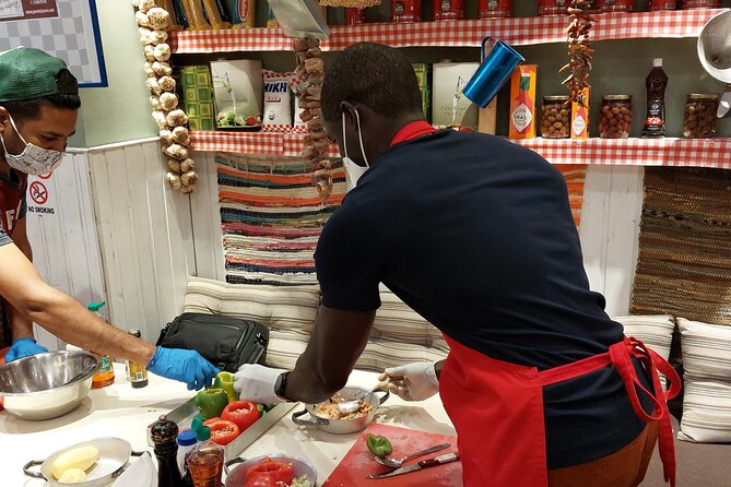 Cooking Class in Athens With Shopping in Central Market & Lunch - Lunch and Beverage Experience