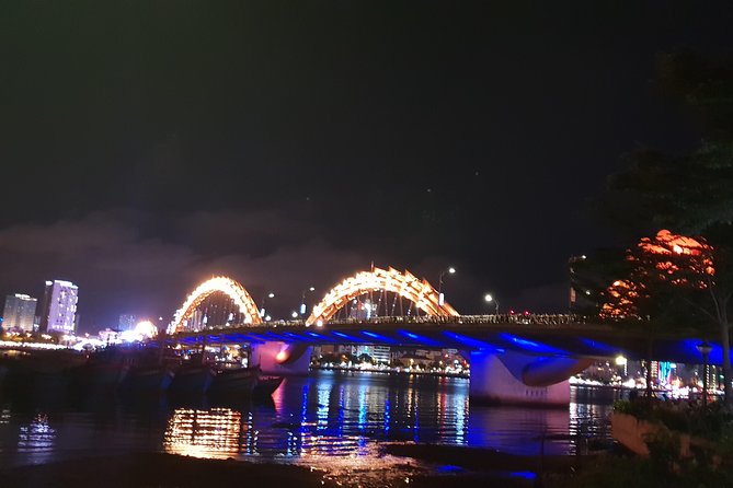 DA NANG NIGHTLIFE Tour With MARBLE MOUNTAIN & LADY BUDDHA Statue, DRAGON BRIDGE - Dragon Bridge Fire Show