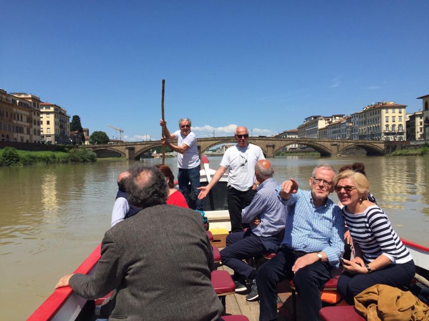 Florence: Gondola Boat Tour With Wine or Coffee and Snack - Exploring the Arno River