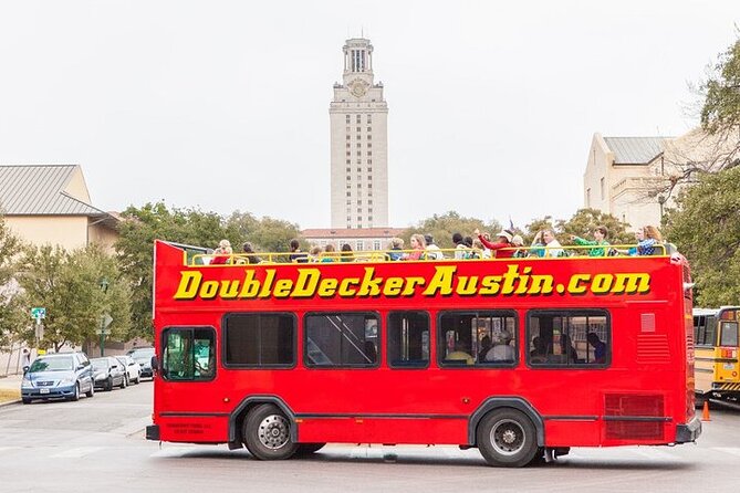 Full-Day Double Decker Austin Hop On Hop Off Sightseeing Tour - Key Attractions on Route