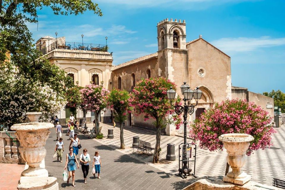 Malta: Mount Etna and Taormina Guided Day Trip by Catamaran - Taormina Sightseeing