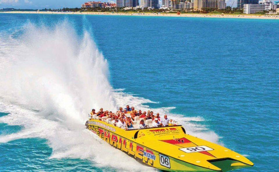 Miami: City Tour and Thriller Speedboat Adventure - Speedboat Adventure