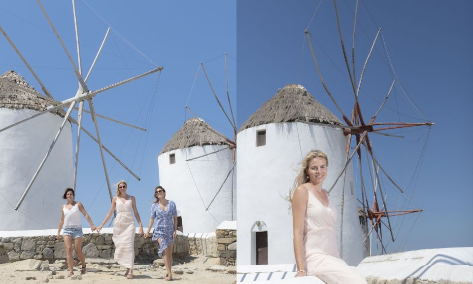 Mykonos: Guided City Walking Tour With Photoshoot - Meeting and Finish Points