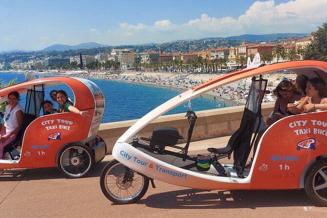 Nice: Visit of Nice by Electrically Assisted Bike Taxi 1 Hour. - Private and Personalized Experience