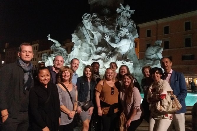 Rome by Night Walking Tour Including Piazza Navona Pantheon and Trevi Fountain - Discovering Piazza Farnese