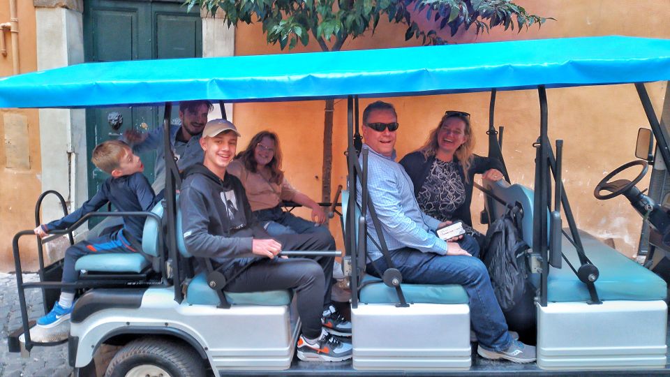 Rome: Private Guided Golf Cart Tour With Gelato or Wine - Top Landmarks and Hidden Gems