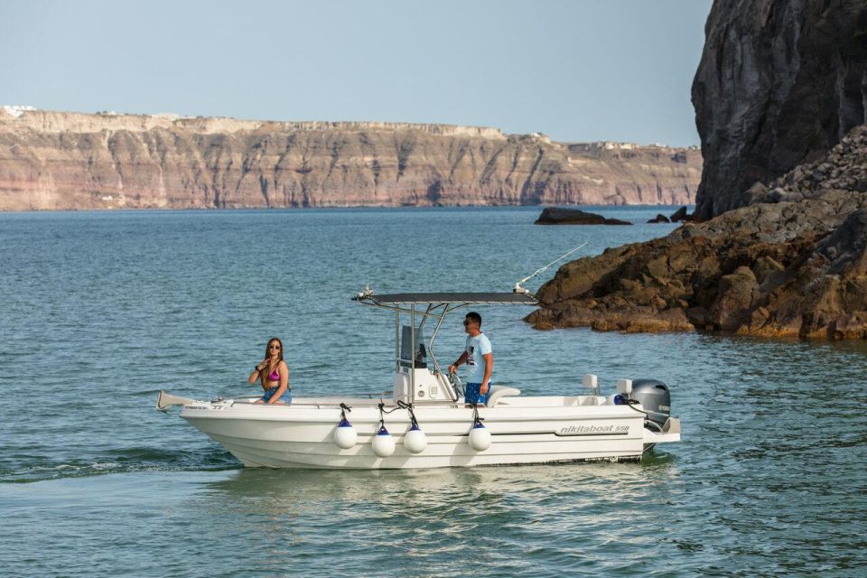 Santorini: Boat Rental With License - Booking and Cancellation Policy