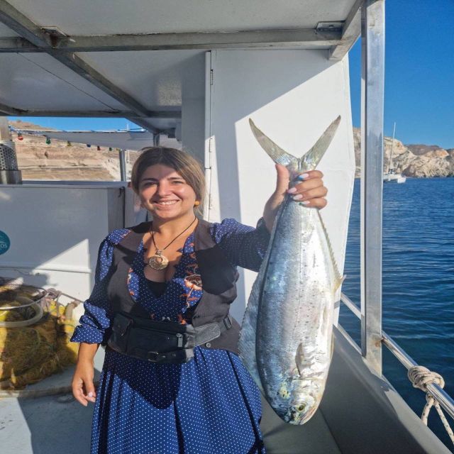 Santorini: Private Sunset Deep Sea Fishing Boat Trip - Inclusions and Amenities