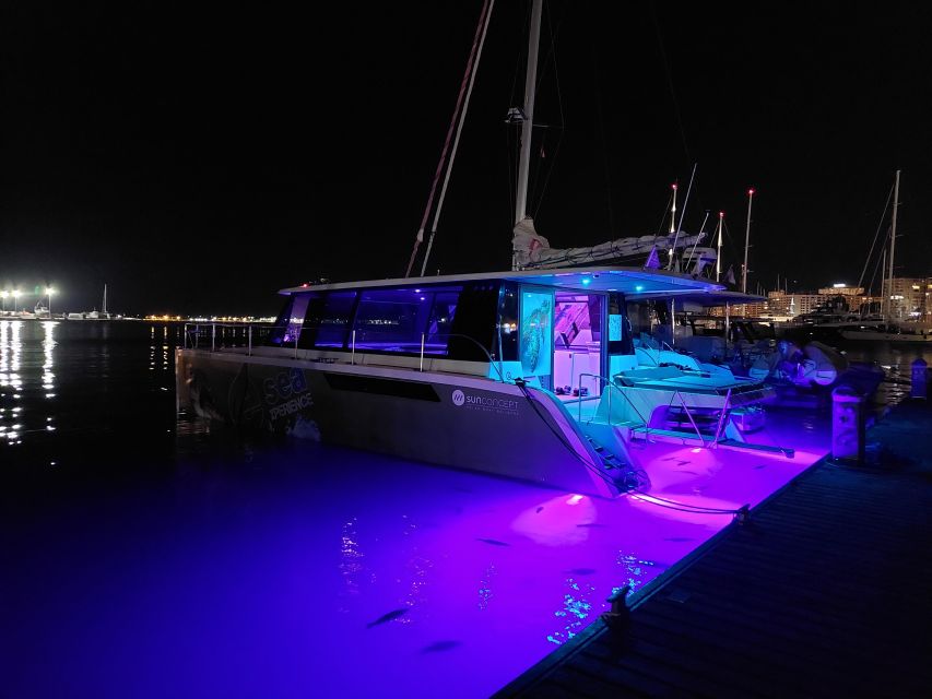 Sunset From the Middle of Palma Bay - Eco-friendly Catamaran Navigation