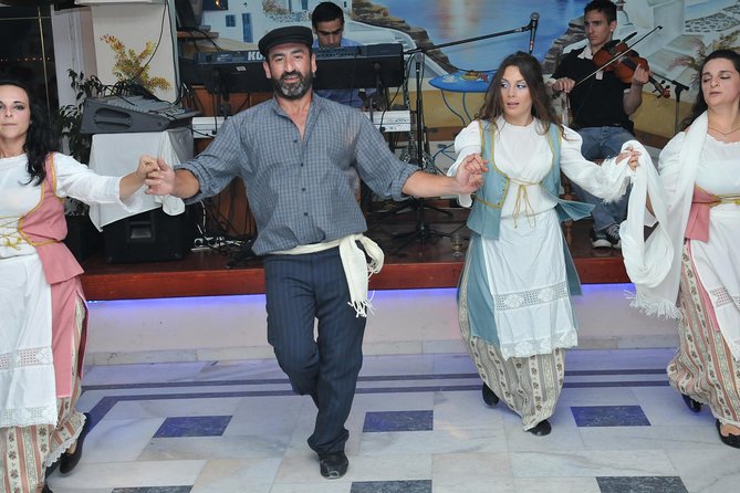 Traditional Greek Night Live Music & Dinner Show in Santorini - Buffet Dinner Offerings