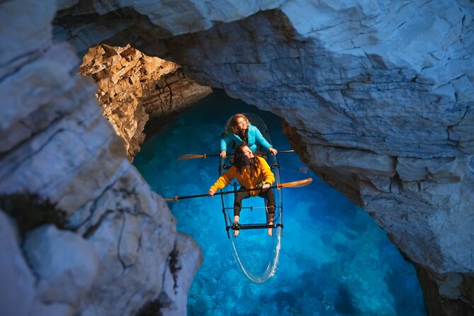 Transparent Kayak Night Glow Experience From Pula - Meeting and Pickup