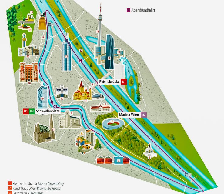 Vienna: Evening Cruise Along The Danube - What to Expect Onboard