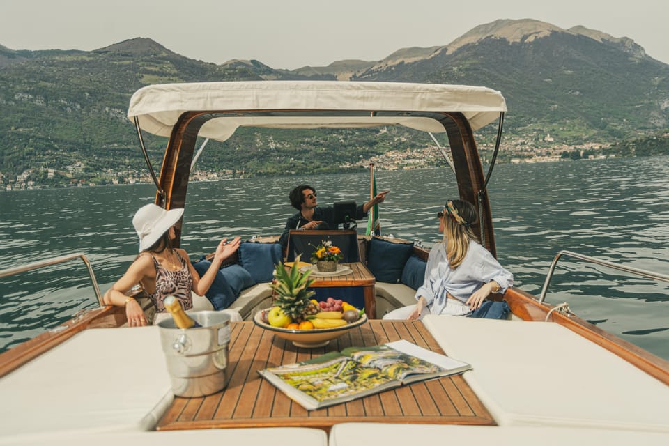 6 Hours Private Boat Touron Como Lake, Bellagio: (Wood Boat) - Key Points