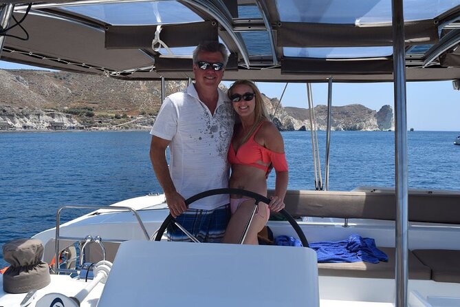 5HOUR Private Santorini Luxury Catamaran Cruise With Greek Meal - Pricing Information