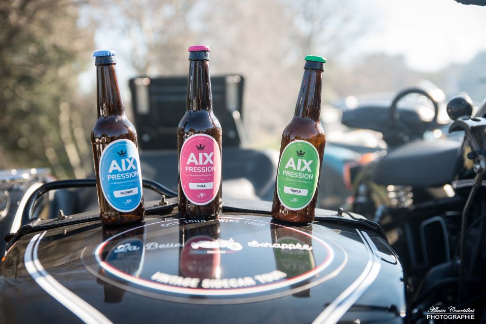 Aix-en-Provence: Wine or Beer Tour in Motorcycle Sidecar - Memorable Traveler Experiences