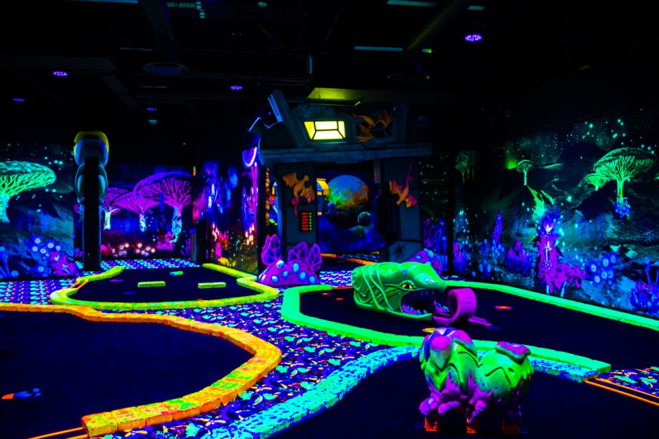 American Dream: Blacklight Mini Golf Entry Ticket - Convenient Location