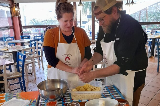 Arancino Making - 2 Hours to Learn How Made Real Sicilian Arancino! - Cooking Techniques Learned