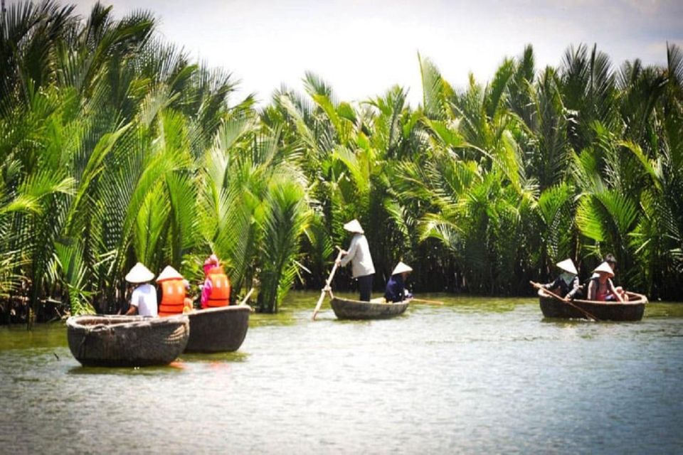 From Da Nang: Marble Mountain -Hoi an City -Basket Boat Ride - Discovering Hoi An Ancient Town