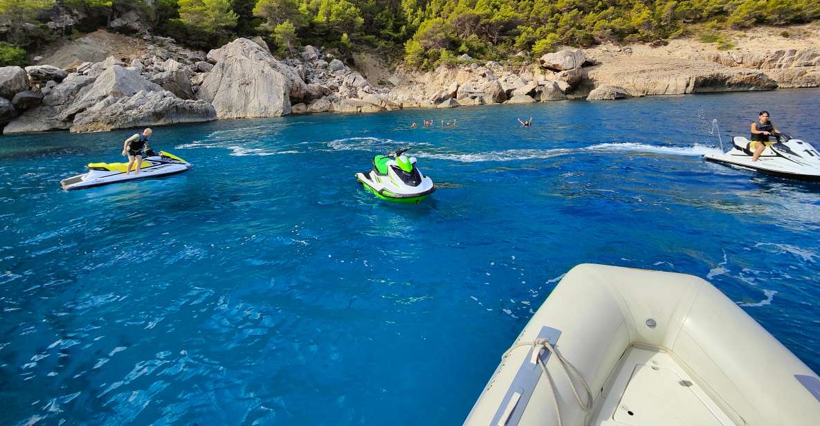 From San Antonio: Jet Ski Tour to Cala Aubarca With Swimming - Meeting Point