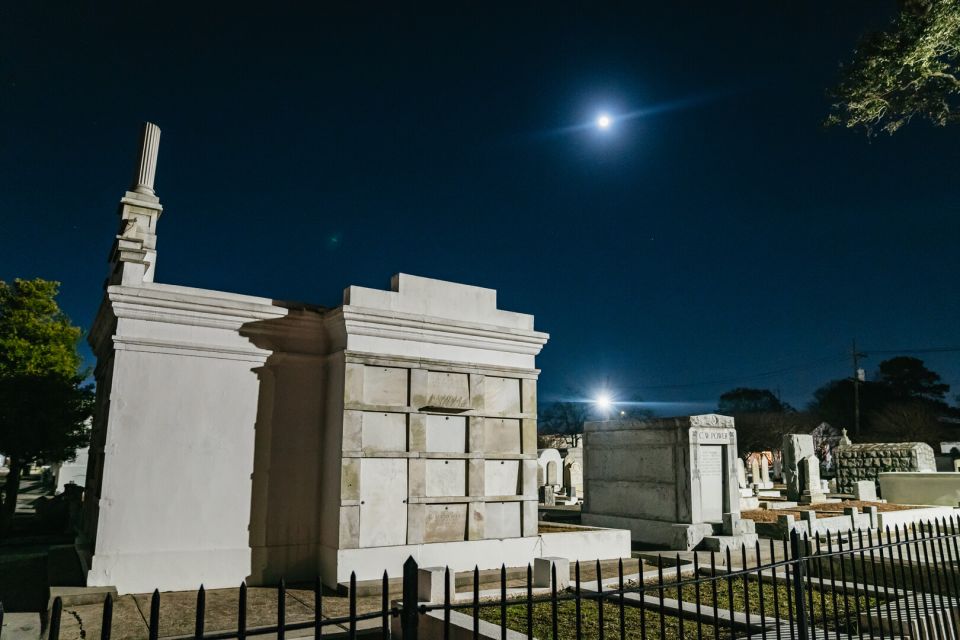 New Orleans: Cemetery Bus Tour at Dark With Exclusive Access - EMF Reader Demonstration