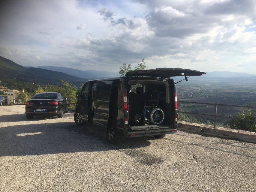 Perugia's Airport Transfer to Cortona, Pienza, Montepulciano - Car Hire With Driver Option