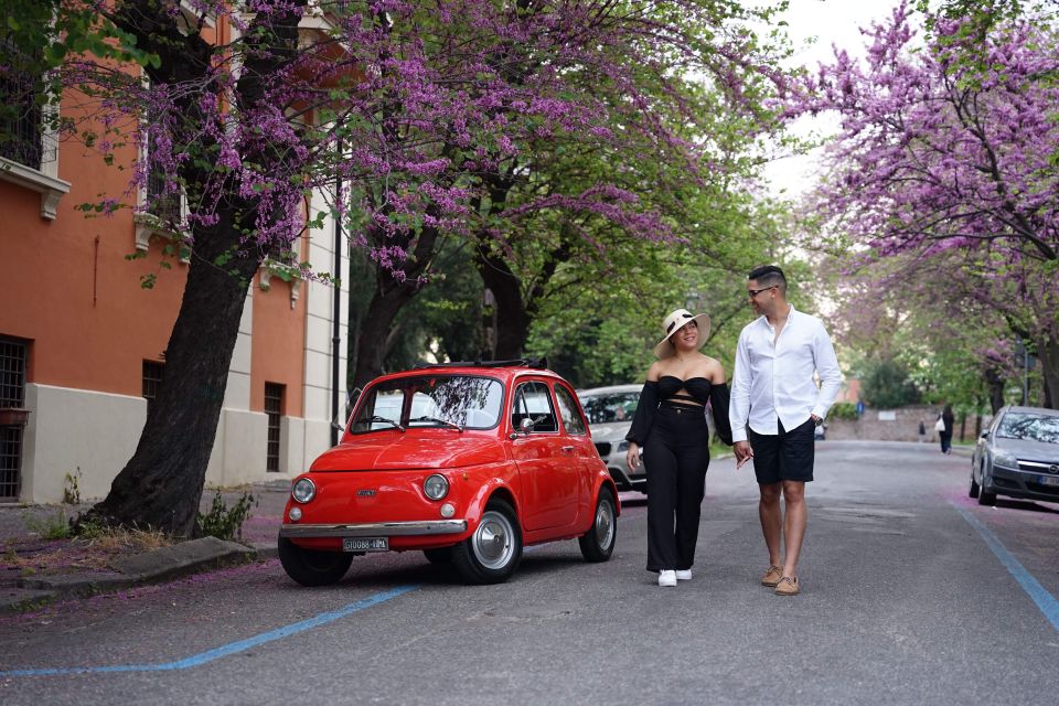 Professional Photoshoot With Most Classic Fiat500 of Rome - Piazzale Giuseppe Garibaldi