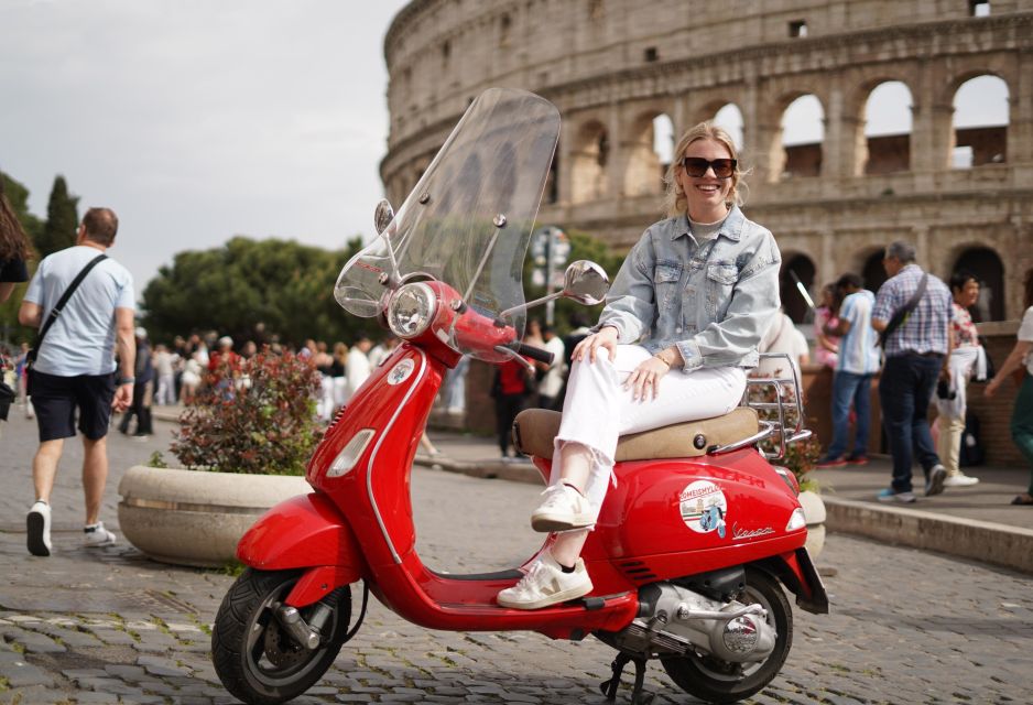 Rome: Vespa Sightseeing Tour With 25 Professional Pictures - Booking Details