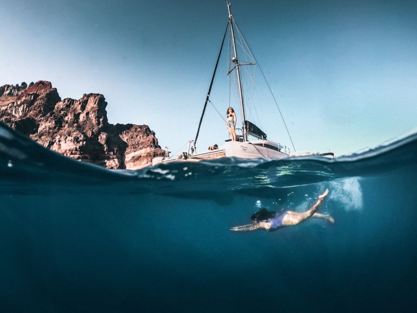 Santorini: All-Inclusive Private Luxury Catamaran Cruise - Frequently Asked Questions