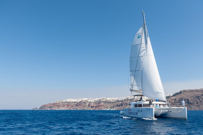 Santorini Small-Group Catamaran Sailing Trip(Bbq,Drinks, Transfer) - Towels and Blankets