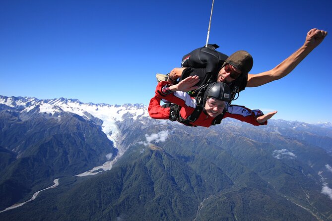 Tandem Skydive 16,500ft From Franz Josef - Booking Process