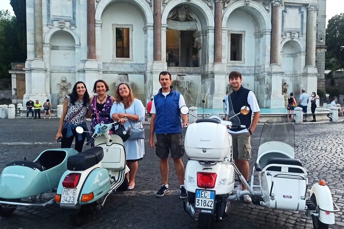 Vespa Sidecar Tour at Day/Night - Exploring Rome by Vespa