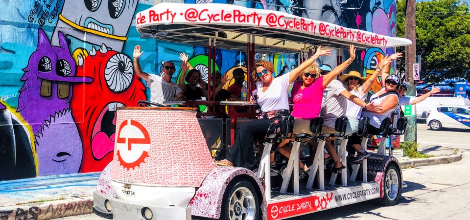 Wynwood Miami: Party Bike Happy Hour Crawl - Cycling Through the Neighborhood