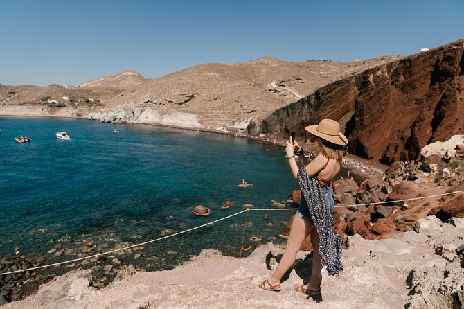 Archaeological Bus Tour to Akrotiri Excavations & Red Beach - Traditional Greek Villages