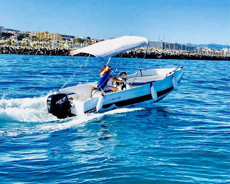 Benalmádena: Rent Boat Without License for Dolphin Watching - Flexible Cancellation Policy