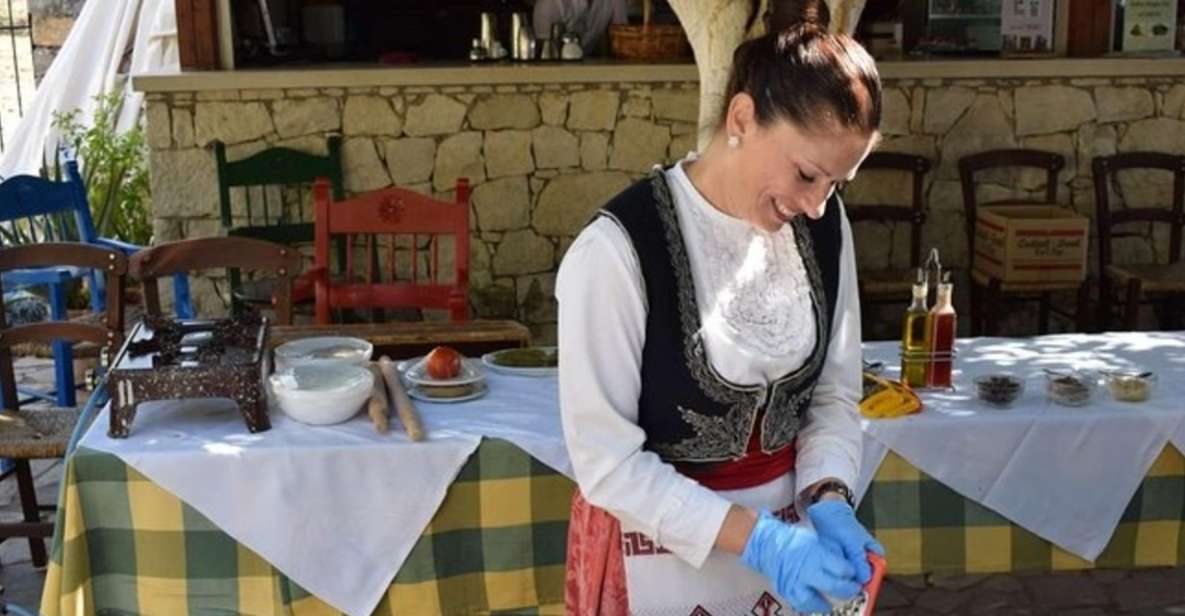 Heraklion: Cretan Cooking Lesson With Lunch in Arolithos - Accessibility and Dietary Needs