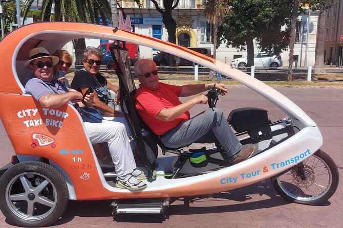 Nice: Visit of Nice by Electrically Assisted Bike Taxi 1 Hour. - Latest Generation Bicycle Taxi