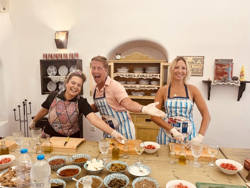 Santorini: Cooking Class, Local Menu and Dessert With Wine - Frequently Asked Questions