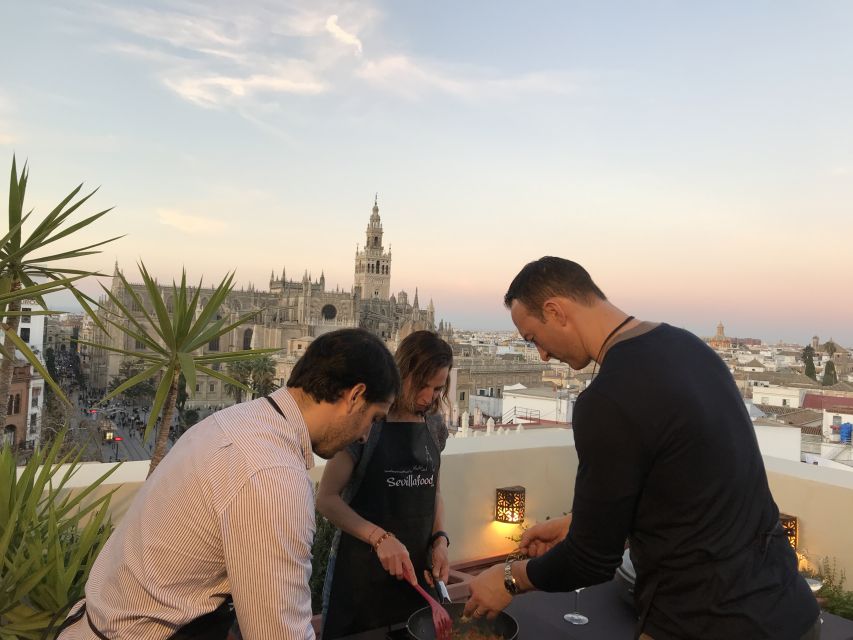 Seville: Private Paella Cooking Class With Cathedral Views - Optional Services