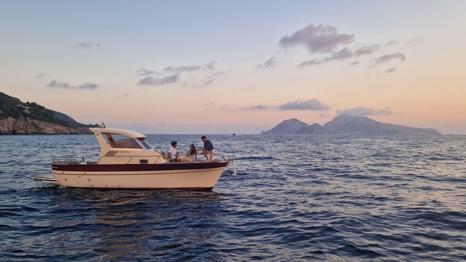 Sorrento: Sunset Coastal Boat Tour With Aperitif - Exploring Sorrentos Coastline