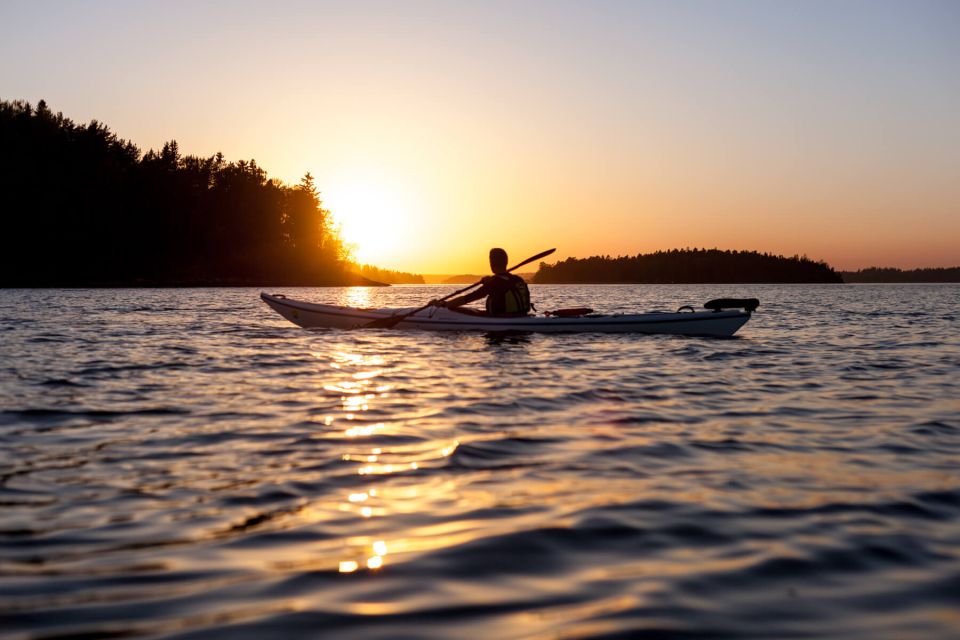 Vaxholm: Stockholm Archipelago Sunset Kayaking Tour and Fika - Optional Sauna Experience