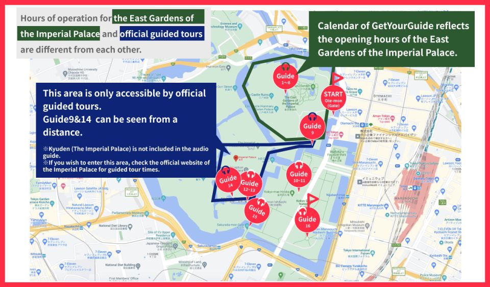 East Gardens Imperial Palace: [Simple Version] Audio Guide - Important Considerations for Visitors